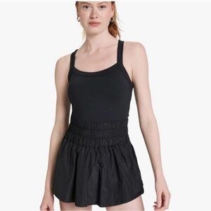 FP Movement by Free People Black Sleeveless Romper